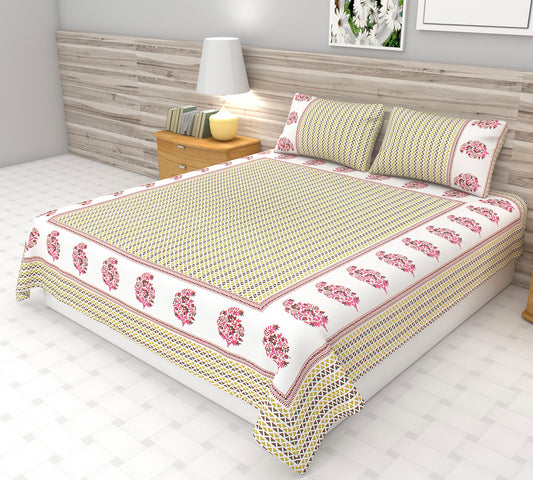 Geometric Pattern Bedsheet | King